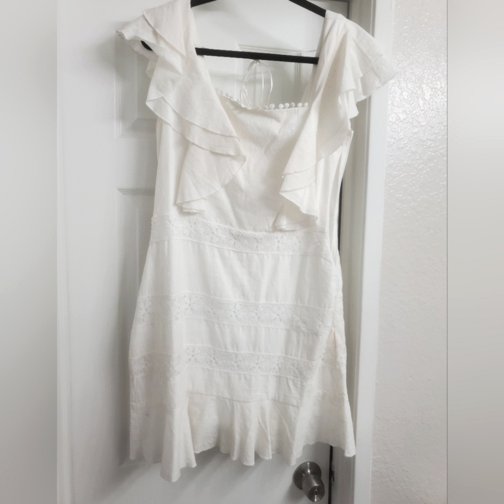 White mini dress